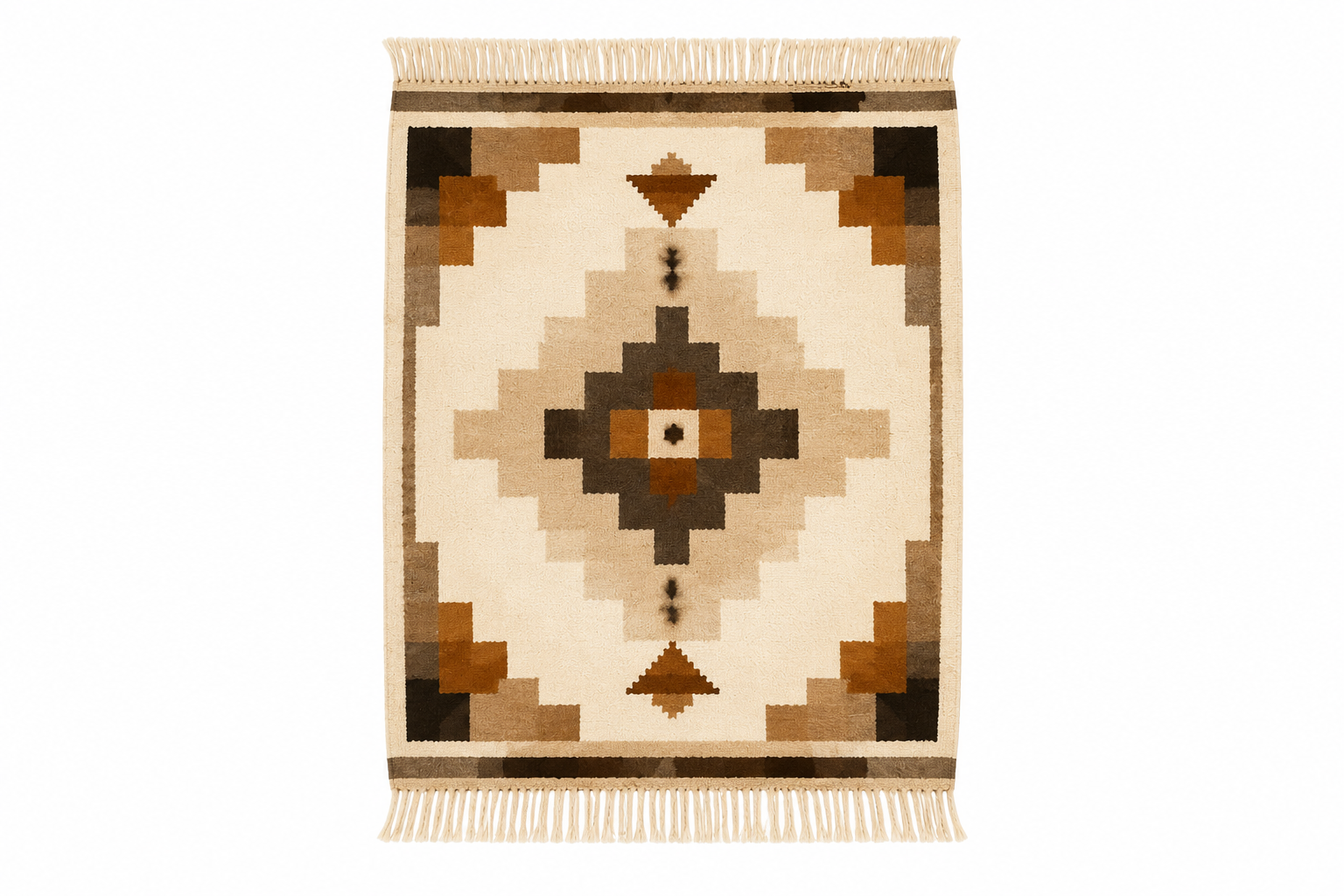 MANTEL TEJIDO EN TELAR DE LANA DE LLAMA – DISEÑO IKAT - Imagen 4